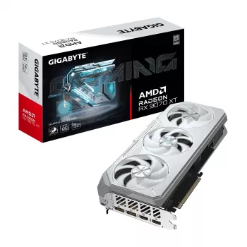 Grafická karta GIGABYTE Radeon RX 9070 XT GAMING OC ICE 16 GB GDDR6 256-bit PCIe 5.0 3-ventilátorová biela