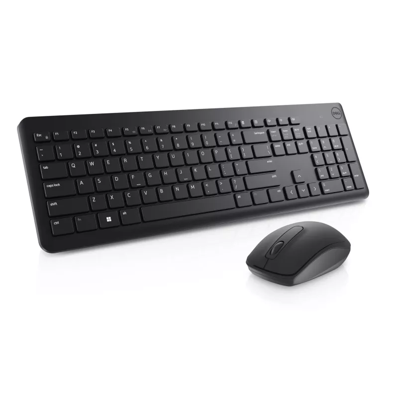 Sada klávesnice a myši Dell KM3322W — bezdrôtová RF, Full-Size nemecká QWERTZ, čierna