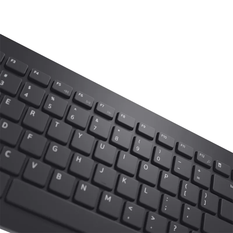 Sada klávesnice a myši Dell KM3322W — bezdrôtová RF, Full-Size nemecká QWERTZ, čierna