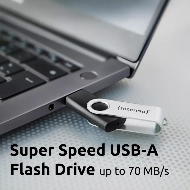 USB kľúč Intenso 128 GB USB-A 3.2 Gen 1x1 čierno-strieborný