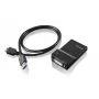 Lenovo USB 3.0 - DVI/VGA USB grafický adaptér 2048 x 1152 pixelov čierny
