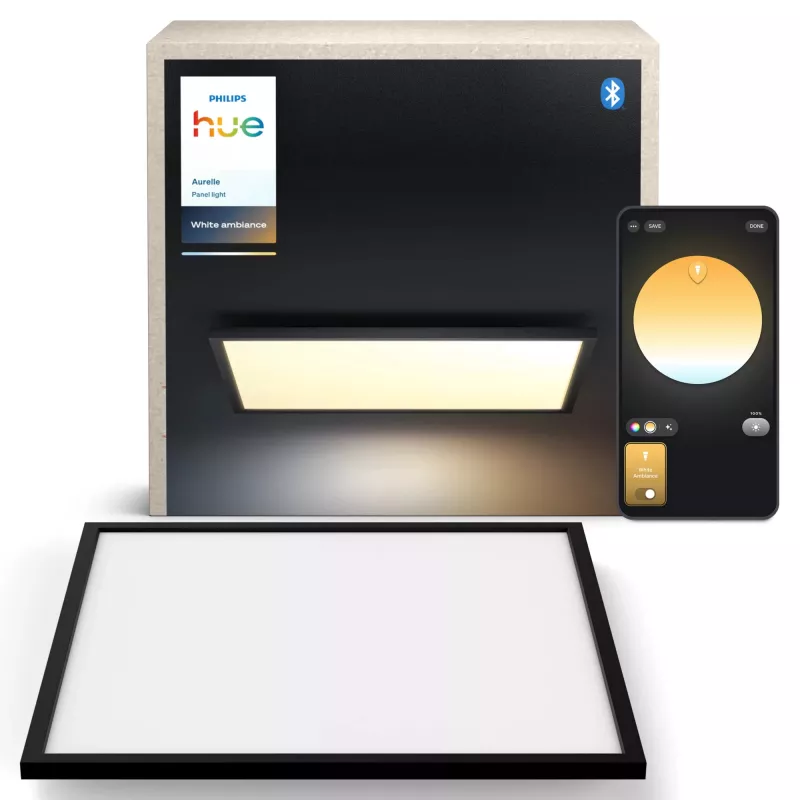 Philips Hue Aurelle Square XL inteligentný svetelný panel, čierny