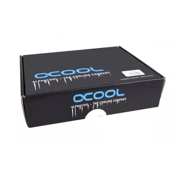 Vodný blok Alphacool 12993 acetal meď nikel čierny 52mm 56mm 22.5mm