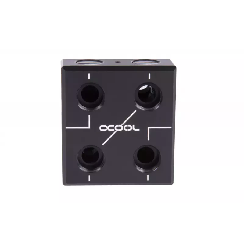Vodný blok Alphacool 12993 acetal meď nikel čierny 52mm 56mm 22.5mm