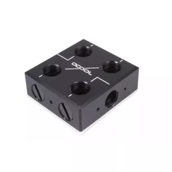 Vodný blok Alphacool 12993 acetal meď nikel čierny 52mm 56mm 22.5mm
