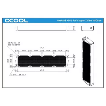 Chladič Alphacool NexXxoS XT45 Full Copper X-Flow