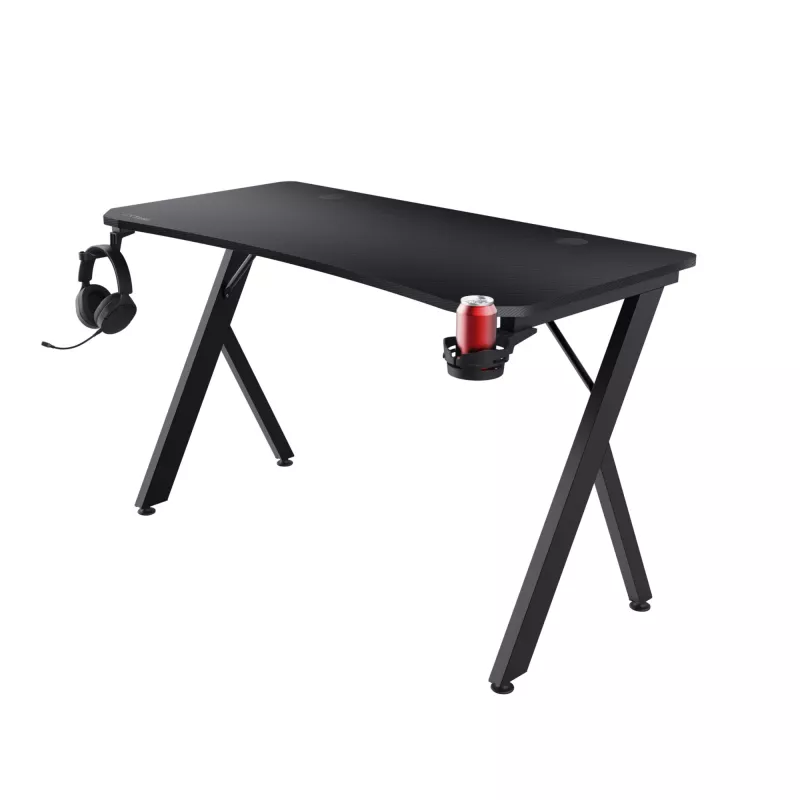 Stôl Trust GXT 700 Omnius čierny obdĺžnikový kovový rám 1200x600x740mm