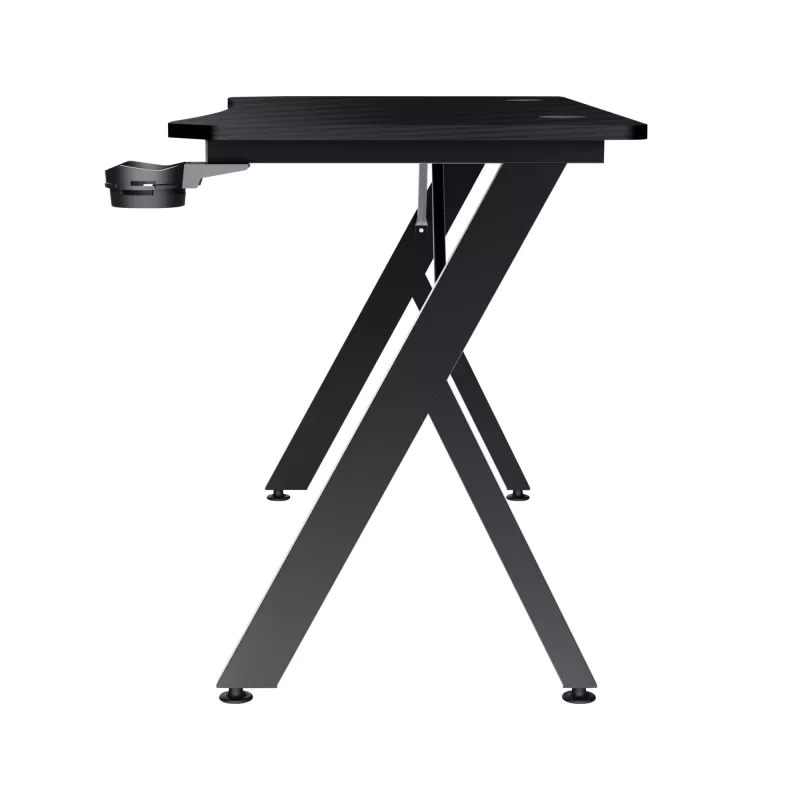 Stôl Trust GXT 700 Omnius čierny obdĺžnikový kovový rám 1200x600x740mm