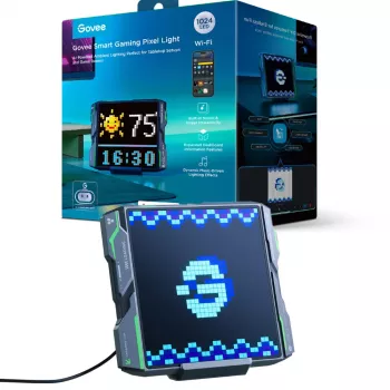 Stolové a závesné herné pixelové svetlo Govee H8630 s 1024 LED, 2,4 GHz Wi‑Fi