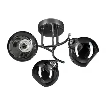 Závesné svietidlo ActiveJet AJE-PALOMA 3P E27, 3×40W, montáž na strop, strieborné, IP20, 440×250 mm