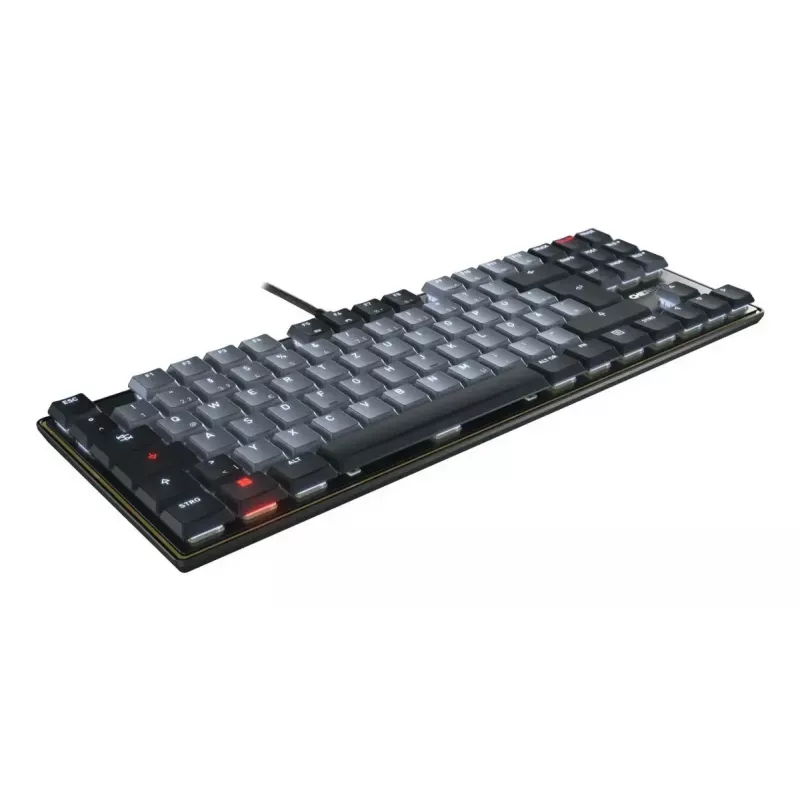 Cherry KC 500 MX LP G8A-25550HOADE-2 mechanická klávesnica, TKL, Cherry MX Low Profile 2.0 Ivory, podsvietená, drôtová, QWERTZ nemecká, čierna