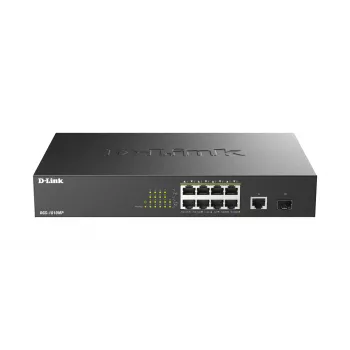 D-Link DGS-1010MP/E sieťový switch neupravovaný L2 Gigabit Ethernet (10/100/1000) Power over Ethernet (PoE) 1U čierna