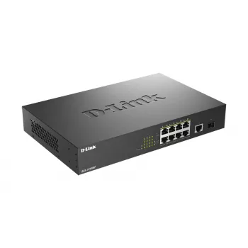 D-Link DGS-1010MP/E sieťový switch neupravovaný L2 Gigabit Ethernet (10/100/1000) Power over Ethernet (PoE) 1U čierna