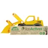 Lena EcoActives Earth Mover, traktor, 2 roky, plast, drevo, čierna, sivá, žltá