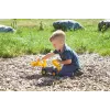 Lena EcoActives Earth Mover, traktor, 2 roky, plast, drevo, čierna, sivá, žltá