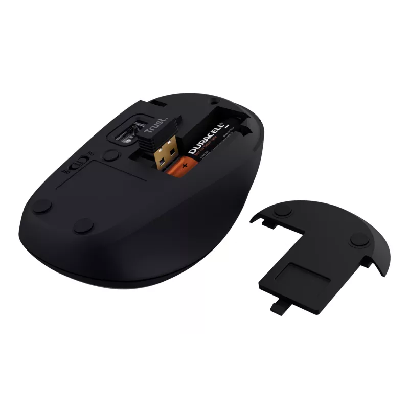 Trust Yvi+ myš univerzálna obojručná RF Wireless + Bluetooth optická 1600 DPI