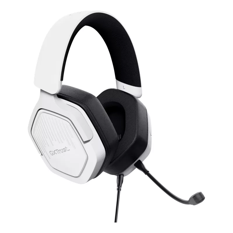 Trust GXT492W Carus headset káblový s hlavovým mostom herný biela