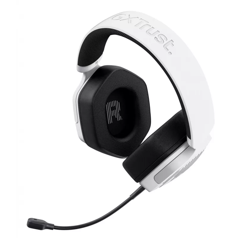 Trust GXT492W Carus headset káblový s hlavovým mostom herný biela