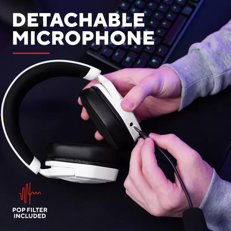 Trust GXT492W Carus headset káblový s hlavovým mostom herný biela