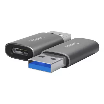Trust Calyx USB Type-C USB Type-A sivá konektor 1 USB Type-C konektor 2 USB Type-A