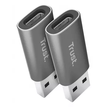 Trust Calyx USB Type-C USB Type-A sivá konektor 1 USB Type-C konektor 2 USB Type-A