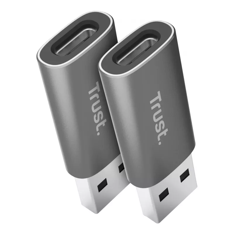 Trust Calyx USB Type-C USB Type-A sivá konektor 1 USB Type-C konektor 2 USB Type-A