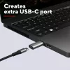 Trust Calyx USB Type-C USB Type-A sivá konektor 1 USB Type-C konektor 2 USB Type-A