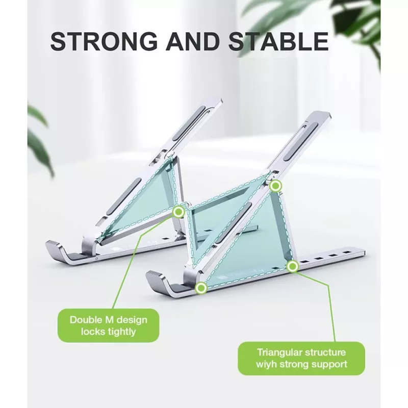 Techly ICA-TBL 134TY stojan na laptop/tablet, skladací, nastaviteľný uhol sklonu