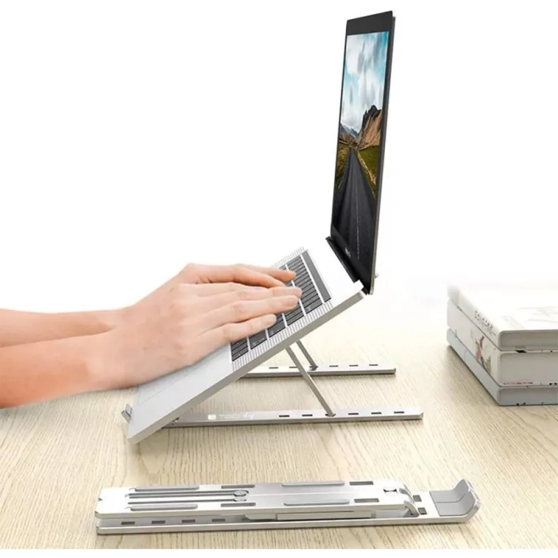 Techly ICA-TBL 134TY stojan na laptop/tablet, skladací, nastaviteľný uhol sklonu