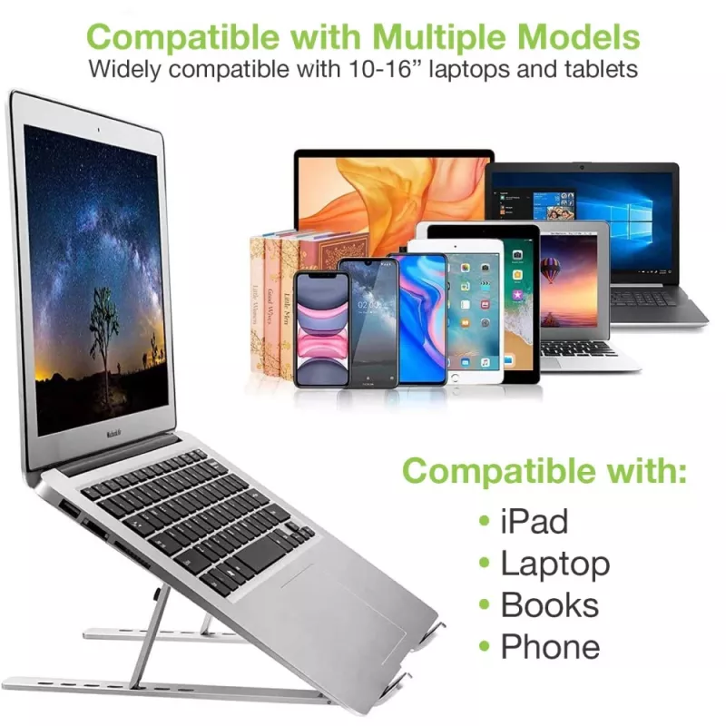 Techly ICA-TBL 134TY stojan na laptop/tablet, skladací, nastaviteľný uhol sklonu