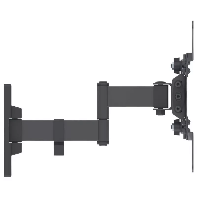 Manhattan nástenný držiak pre televízory a monitory (Full-Motion), pre obrazovky 13 inch až 42 inch, VESA kompatibilita: všetky medzi 75x75 mm a 200x200 mm – skontrolujte rozmery štyroch montážnych otvorov na zadnej strane obrazovky, aby ste zaistili vhodnosť, max. 20 kg, čierny, držiak