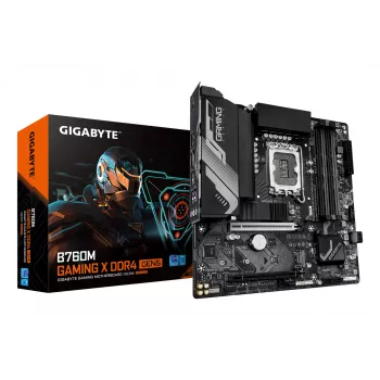 Základná doska GIGABYTE B760M GAMING X DDR4 GEN5, Micro ATX, LGA1700, B760, 4x DIMM do 128 GB, 2x PCIe 4.0 M.2, 2.5GbE