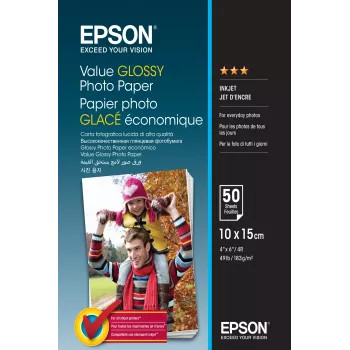 Epson Value Glossy Photo Paper - 10x15cm - 50 listov