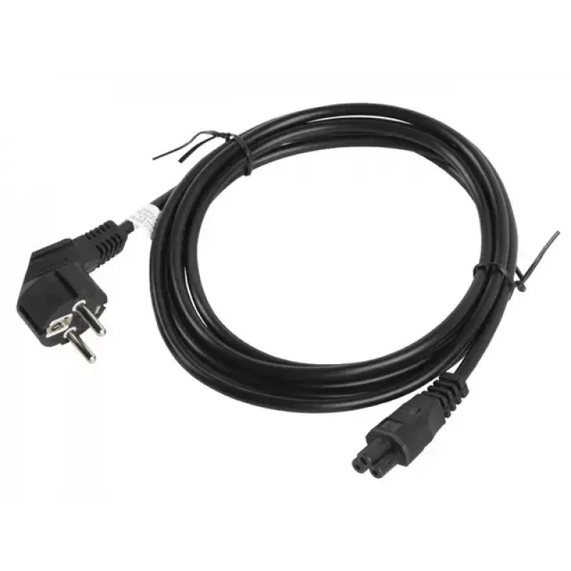 Napájací kábel Lanberg CA-C5CA-11CC-003-BK 3m C5 konektor samica CEE7/7
