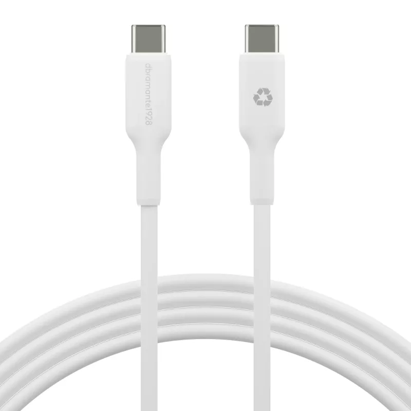 USB-C na USB-C kábel dbramante Bulk 2 m, biely