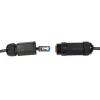 Sieťový kábel LogiLink CQ7063S RJ-45 Cat6a 3 m čierny