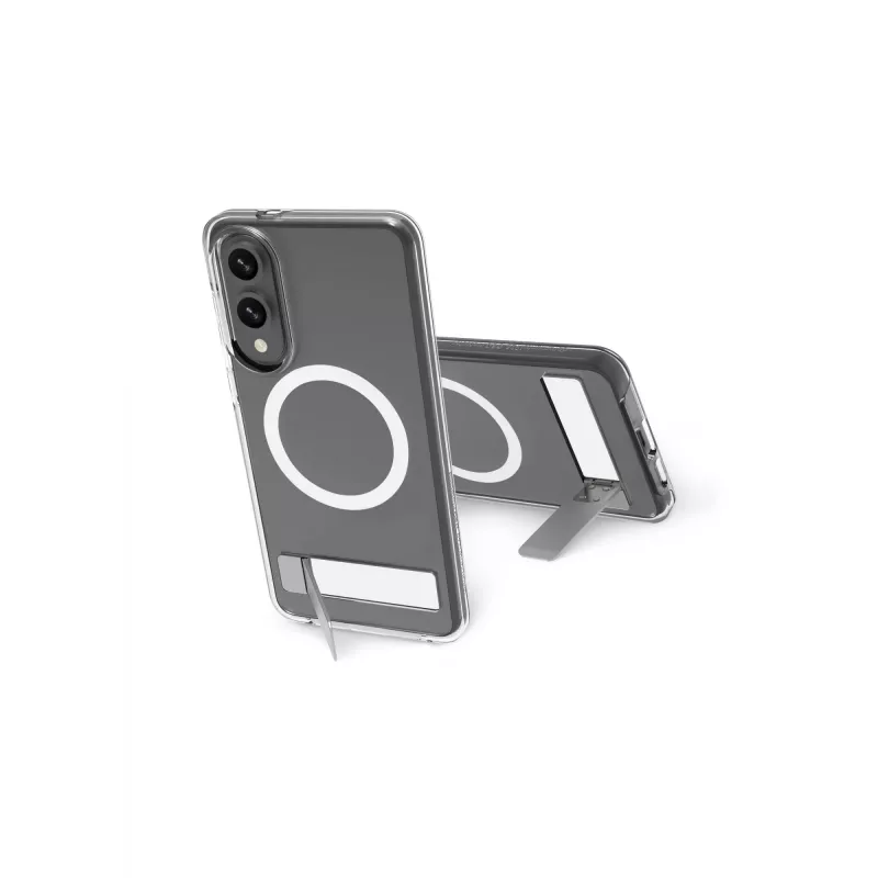 dbramante1928 Iceland Ultra D3O Qi2 Kick IMEDCL006789 zadný kryt so stojanom pre Samsung Galaxy S25 Edge, číry