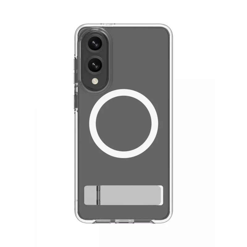 dbramante1928 Iceland Ultra D3O Qi2 Kick IMEDCL006789 zadný kryt so stojanom pre Samsung Galaxy S25 Edge, číry