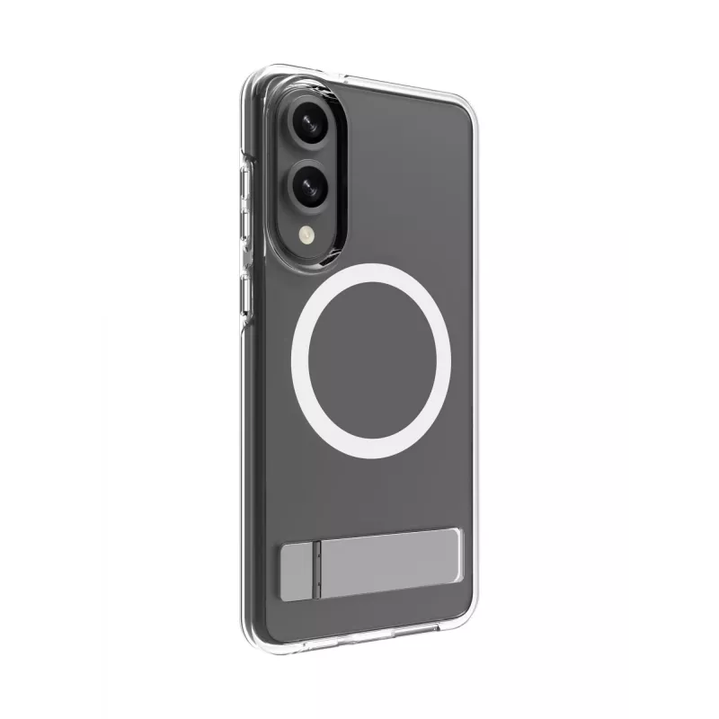 dbramante1928 Iceland Ultra D3O Qi2 Kick IMEDCL006789 zadný kryt so stojanom pre Samsung Galaxy S25 Edge, číry