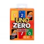 Kartová hra MATTEL UNO Zero — hra na odkladanie, vek 7+, vrátane balíčka a zápisníka