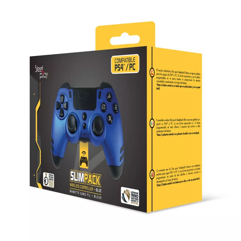 Steelplay JVAMUL00153 herný ovládač modrý RF gamepad analógový / digitálny PC, PlayStation 4, Playstation 3