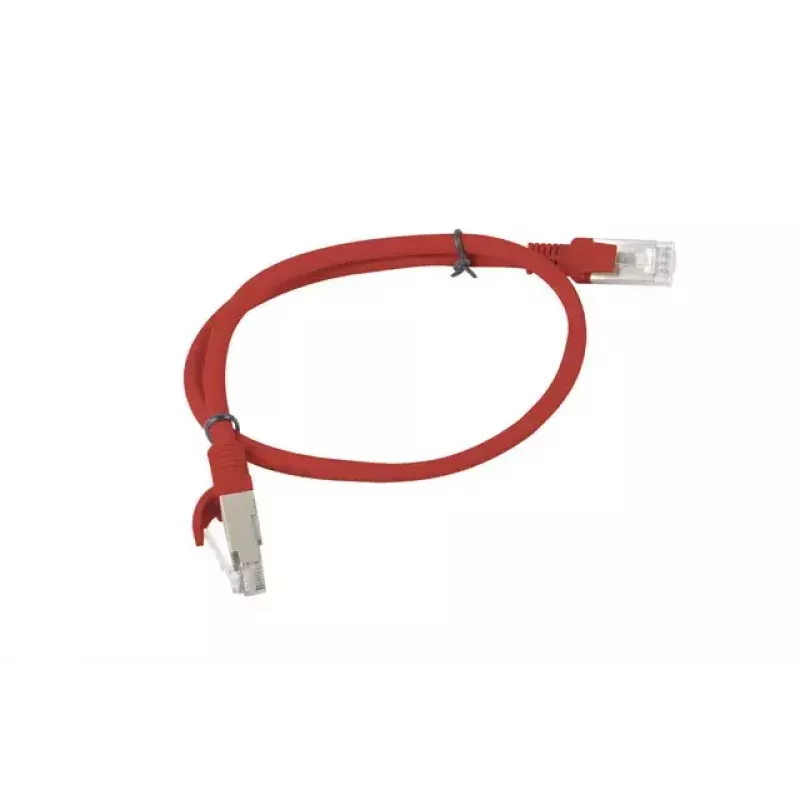 Sieťový kábel Lanberg PCU6-10CC-0050-R RJ-45 Cat6 0,5 m červený
