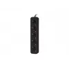 Predlžovací kábel Lanberg PS0-05F-0150-BK 1.5m 5 AC zásuviek interiérový čierny