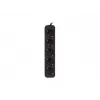 Predlžovací kábel Lanberg PS0-05F-0150-BK 1.5m 5 AC zásuviek interiérový čierny