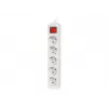 Predlžovací kábel Lanberg PS1-05F-0300-W 3 m 5 zásuviek interiérový biely