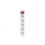 Predlžovací kábel Lanberg PS1-05F-0300-W 3 m 5 zásuviek interiérový biely