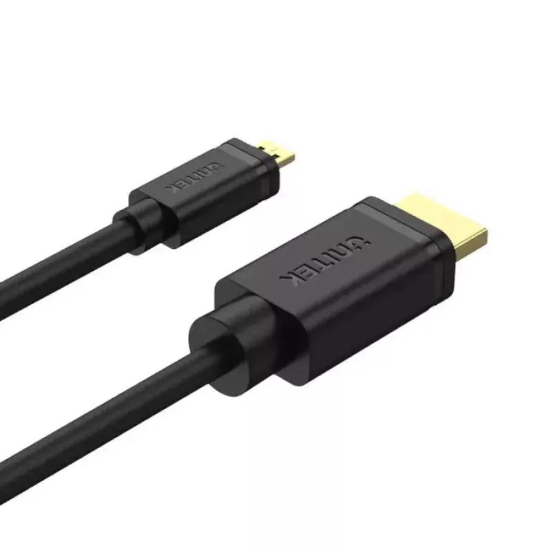 HDMI kábel UNITEK Y-C182 2m HDMI Type-D Micro HDMI Type-A Standard čierny