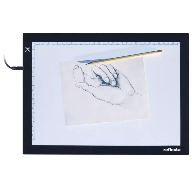 Rám na jednotlivé snímky Reflecta LED Light Pad A4 super tenký čierny 31x21 cm