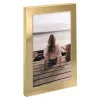 Rám na jednotlivé snímky Hama Riva zlatý hliník 140x190mm