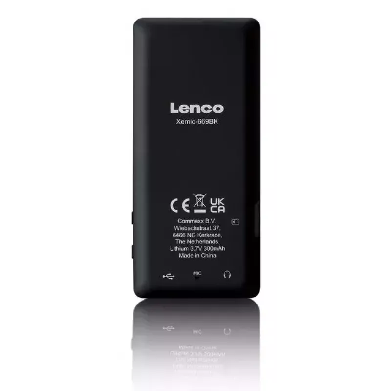 MP3 prehrávač Lenco Xemio-669BK 8 GB čierna LCD 18h prehrávanie